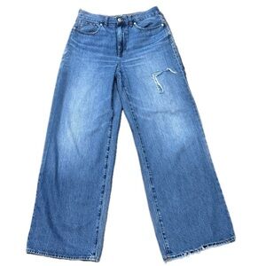 👖💙‎ MADEWELL Super Wide Leg Vintage Jeans | Sz 28 | High Waist Distressed 90s